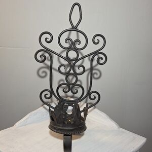 Black Wrought Iron Wall Sconce
